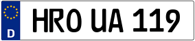 Trailer License Plate